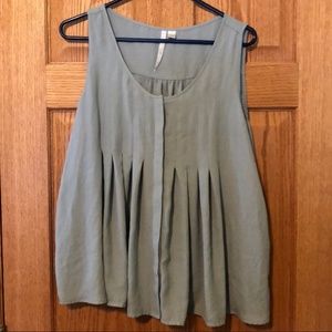 Muted green blouse